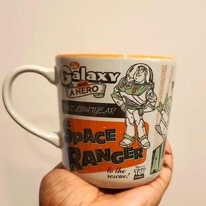 RARE Disney Store Buzz Lightyear Space Ranger to the Rescue Aliens Mug BRAND NEW